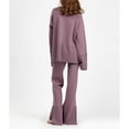 thumbnail image 6 of Usmixi Womens Lounge Set 2 Piece Sweater Outfits for Women Fashion Flared Long Sleeve Round Neck Pullover Sweater and Drawstring Flared Pant Suits Two Piece Sets, 6 of 6