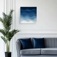 thumbnail image 2 of Canvas Print Wall Art Oil Paintings Abstract Marine Blue Gradient Art Picture Prints Artwork for Living Room Kitchen Bathroom Bedroom,Stretched and Framed Ready to Hang,Ocean Spray Wave Stripe, 2 of 9