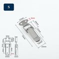 thumbnail image 1 of 2pc Toggle Catch Latch Case Trunk Chest Boxes Maleta Gabinete Clip Lock LingWen 8390615554190, 1 of 1