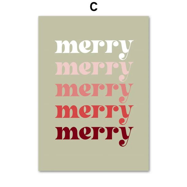 Carteles de Feliz Navidad, muñeco de nieve, Papá Noel, pino, árbol, bosque, pájaro, coche, regalo, arte de pared, impresiones en lienzo, imágenes, vacaciones, decoración del hogar