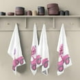 thumbnail image 5 of Dreamtimes Oldtimer Car Pink Flowers Kitchen Towels Set of 1 Dishcloths Hand Towels Tea Towels Ultra Absorbent for Cleaning Washing Drying Dishes Tableware 28'' x 18'', 5 of 7