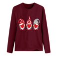 thumbnail image 3 of Chandails de la Saint-Valentin pour Femmes avec Cœur d'Amour, Mignons, Graphiques, Chandails de la Saint-Valentin à Manches Longues, Col Rond, Hauts de Vacances, Mode Féminine, Imprimé Gnome de la Saint-Valentin, Col Rond, Haut à Manches Longues, T-Shirt, 3 of 3