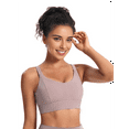 thumbnail image 2 of Racerback Sports Bra Gray Pink XL, 2 of 7
