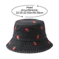 thumbnail image 3 of Vjnyvs Strawberry Print Bucket Hat - Cute Summer Beach Hat for Women Men, Sun Protection Wide Brim Fisherman Cap, 3 of 7