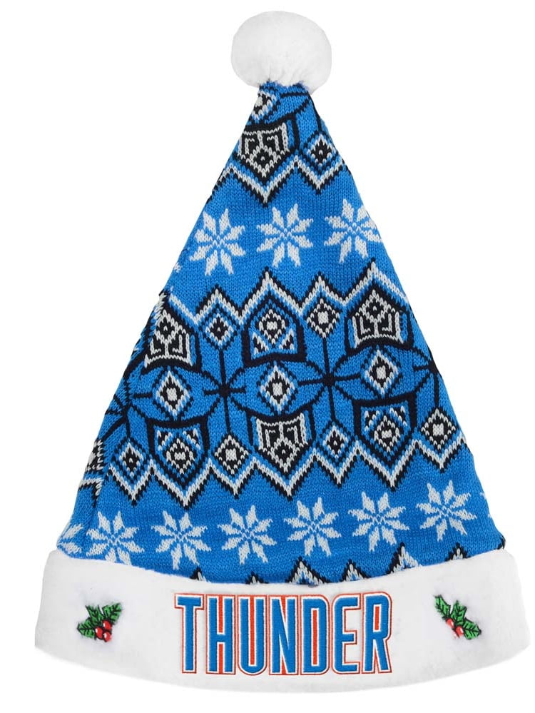 Oklahoma City Thunder Knit Santa Hat 2015 by Forever Collectibles