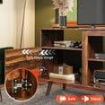 thumbnail image 5 of AEGFKD TV Stand for 65 Inch TV, 58 inch Entertainment Center with 2 Storage Cabinets, Media Console for Living Room, Bedroom and Office, Retro Brown, 5 of 7