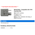 thumbnail image 2 of Wiring Relay - Compatible with 1994 Chevy G20, 2 of 2