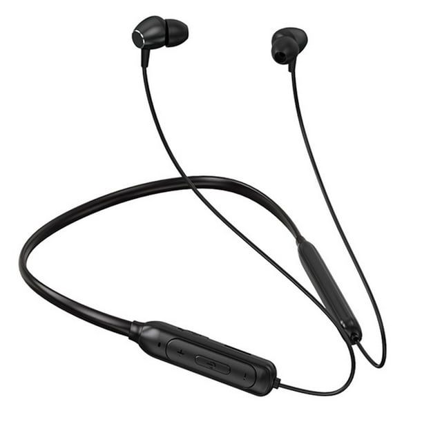 Auriculares deportivos inalámbricos con micrófono y Bluetooth para correr y entrenar. Negro