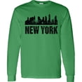 thumbnail image 3 of Inktastic New York Skyline Grunge Long Sleeve T-Shirt, 3 of 5