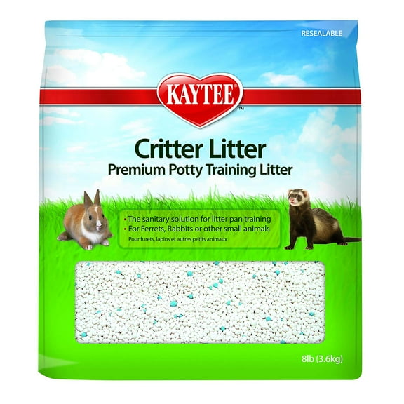 Kaytee Premium Potty Training Critter Litter for Pet Ferrets, Rabbits & Other Small Animals, 8 lb E11