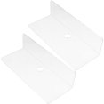 thumbnail image 3 of Wall Mounted Acrylic Floating Storage Shelf for Smart Speakers, Toiletries – Space Saving Display Rack for Home, Bathroom, Office Use (2 pcs), 3 of 4
