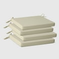 thumbnail image 2 of WestinTrends Solace Outdoor Patio Kitchen Dining Chair Square Seat Cushions Set of 4, 19" x 18", Beige, 2 of 7