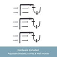thumbnail image 5 of Kenney Lincoln 1" Premium Decorative Window Curtain Rod, 48-86", Oil Rubbed Bronze, 5 of 5