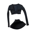 thumbnail image 1 of Camisa y falda recortadas Strade Fareast Limited vestido Retro elegante para muñecas de 12 pulgadas 1/12 negro, 1 of 8