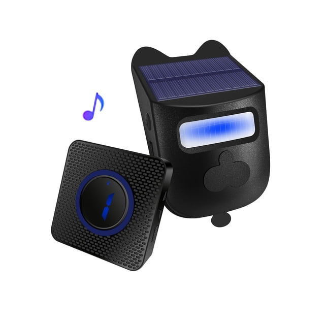 Timbre inalámbrico con sensor infrarrojo solar con sensor de movimiento