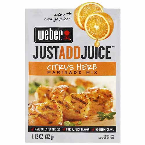 Weber Just Add Juice Citrus Herb Marinade Mix, 1.12 oz, (Pack of 12) by Generic