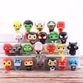 thumbnail image 3 of Marvel-2 estilos de juguetes para niños, 26-24 piezas, Iron Man, Spiderman, Hulk, Thanos, Groot, Kawaii, 3-4CM, Mini versión Q, regalo de cumpleaños, 3 of 6