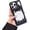 Black, variant on Cute Frosted Hollow 3D Skull Tiger Tooth Cooling Solid Color Phone Case Compatible with iPhone Case (Black, for iPhone 16)