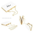 thumbnail image 2 of Koyal Wholesale Acrylic Clutch Purse for Bride with Gold Removable Metal Chain, Wifey, 1-Pack, 2 of 5