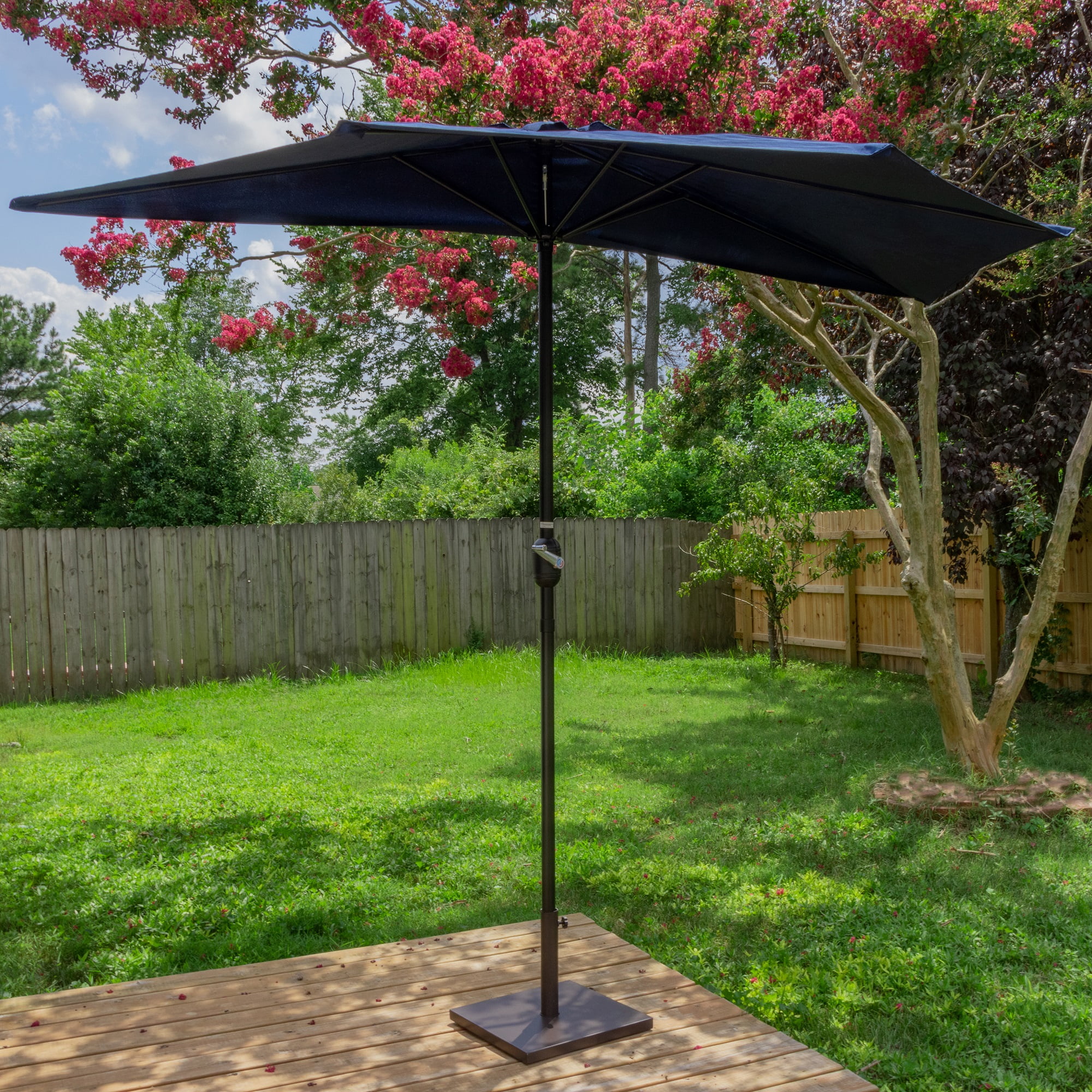 15 in Square 28 lb Cement Umbrella Base (Grey)