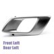 thumbnail image 5 of Left Car Interior Door Inner Handle For Ford Ranger Silver Grey-subaoe, 5 of 5