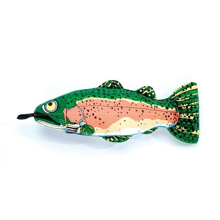 Is Bamboo Hollow Inside Fat Cat Incredible Strapping Yankers Dog Toy, Trout, Strapping strong from the nylon strap woven inside By Bamboo ()