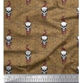 thumbnail image 1 of Soimoi Cotton Jersey Fabric Snake,Arrow & Skull Print Fabric by Yard 58 Inch Wide, 1 of 1