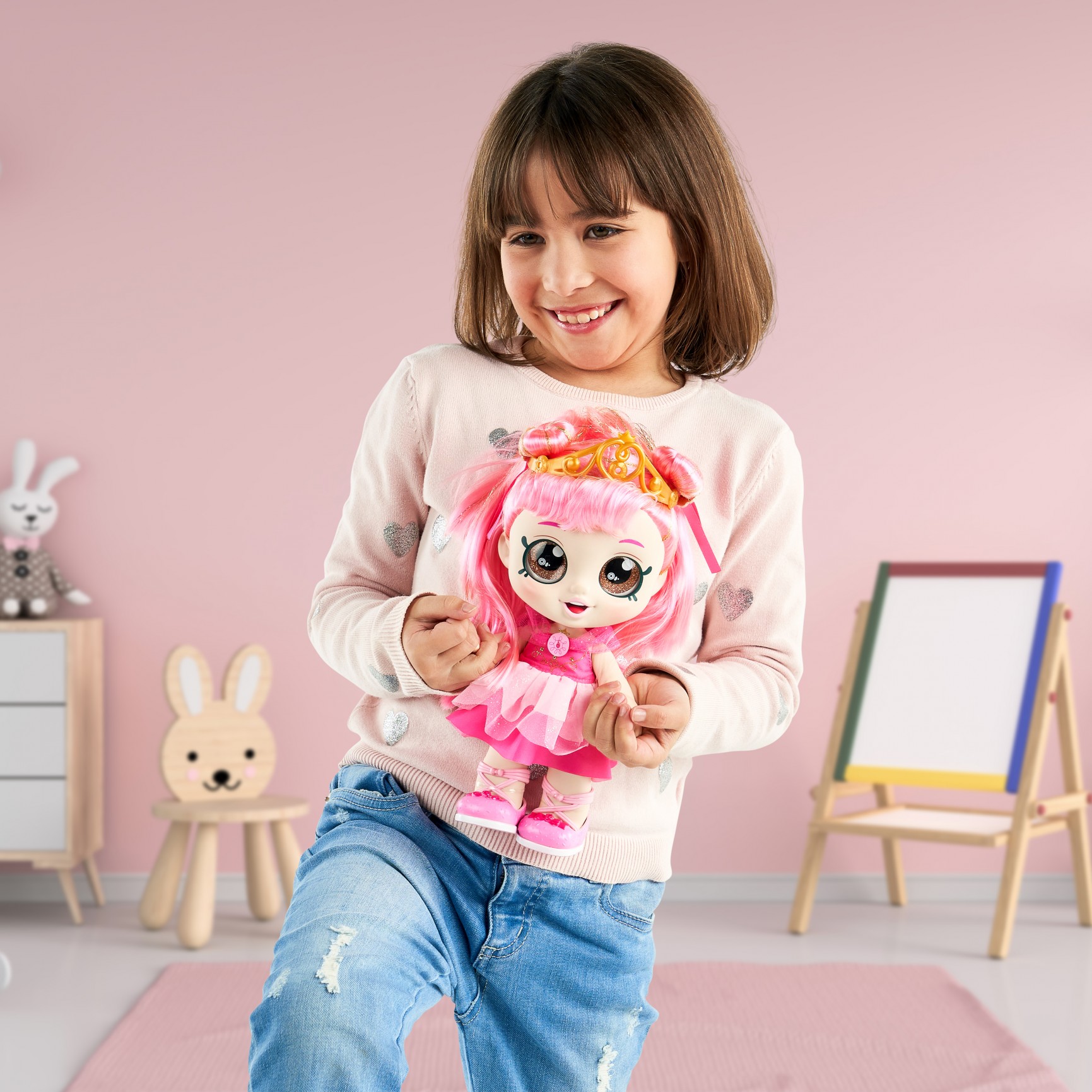 Kindi Kids Dress up Friends - 10" Doll with 2 Outfits - Donatina Princess - image 3 of 6