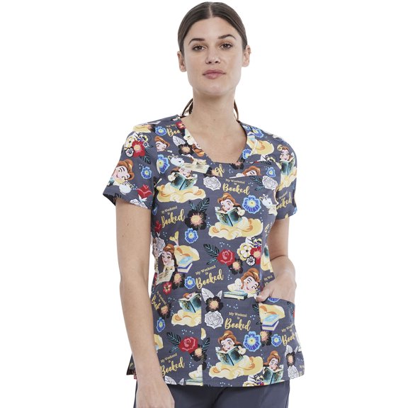 Tooniforms Scrubs Top For Women V-Neck TF641