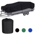 thumbnail image 5 of Pontoon Boat Cover 17-20FT Heavy Duty Trailerable Waterproof Rain Snow Dust Resistant Boat Cover, 5 of 7
