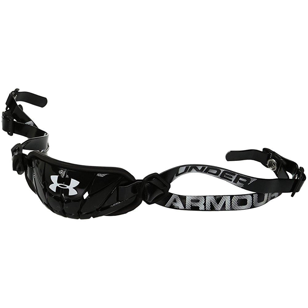 under armour men's gameday armour chin strap, black (001)/white, one