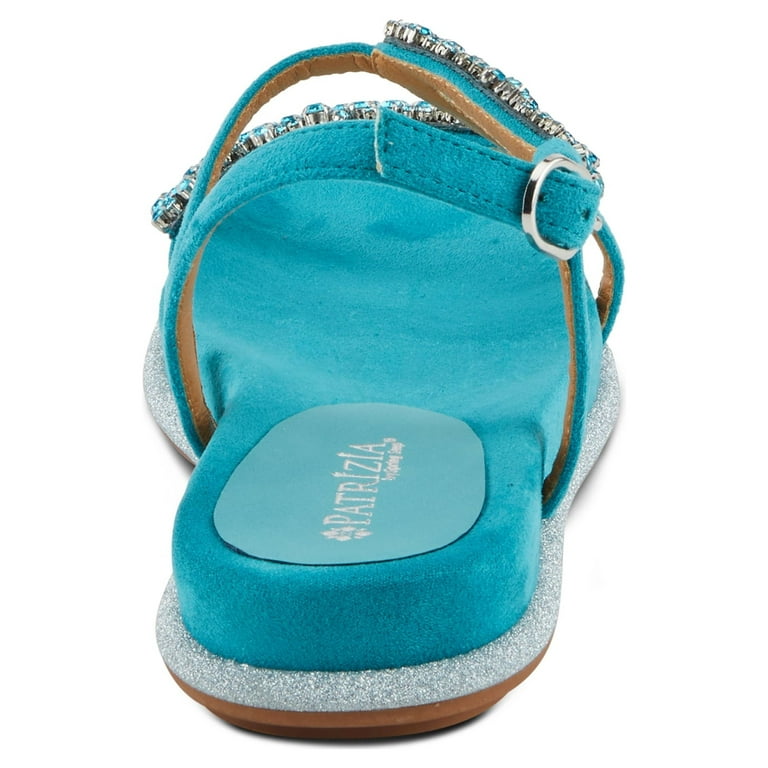 Patrizia Women's SHINYQUEEN Flat Sandals Turquoise EU 36 US