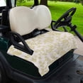 thumbnail image 2 of Golf Cart Seat Covers for 2 Seater,Farmhouse Yellow Microfiber Cart Seat Towel Blanket,Vintage Flower Leaf Botanical Plant Absorbent Breathable Non Slip Bench Seats Protector for Golf Course 51"x31", 2 of 9