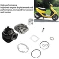thumbnail image 4 of Cylinder Piston Kit, 11Pcs Rustproof 47mm Bore Impact Resistance Top End Rebuild Kit  for Dio50 ZX50 AF34 AF35 70cc, 4 of 8