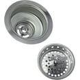 thumbnail image 3 of Avalon Spin and Seal Kitchen Basket Strainer Solid Stainless Steel Construction Fits 3-1/2"-4", 3 of 5