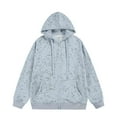 thumbnail image 2 of Momasggi Men's Zip Up Hoodies Big and Tall Long Sleeve Hooded Sweatshirt Jacket Fashion Tie Dye Sweatshirts Fall Winter Jackets with Pockets Sky Blue L, 2 of 4