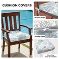 thumbnail image 3 of Outdoor Patio Cushion Covers 4 Pack Starfish Blue Patio Chair Cushion Covers with Ties and Zipper Coastal Ocean Coral Shell Waterproof Outdoor Seat Cushion Covers for Patio Furniture 20"x18", 3 of 9