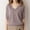 Brown, variant on ALLLIST Tops for Women V Neck Elbow-Length Plus Size T-Shirts Holiday Plain Casual Green Sweaters for Women