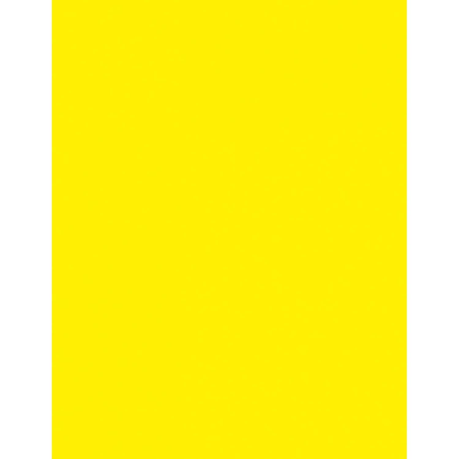 Pacon Card Stock, Lemon Yellow, 8-1/2" x 11", 100 Sheets Per Pack, 2 Packs