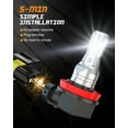 thumbnail image 3 of For 2009-2014 Nissan Maxima Combo 6x LED Front Headlight + Fog Light Bulbs Kit A, 3 of 12