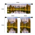 thumbnail image 4 of LALILO Kitchen Curtains and Valances Set of 3 36" Mountain Window Treatment Tiers for Window Decor, 4 of 5