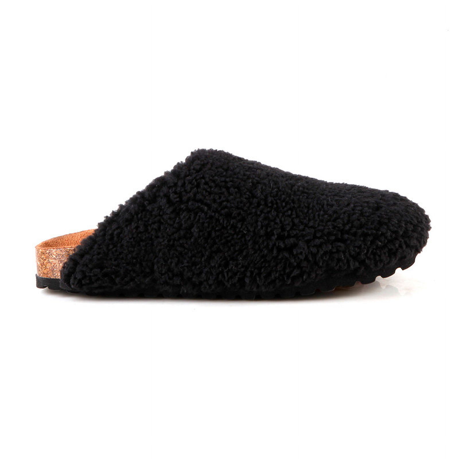 Fleeced Closed Toe Women's Slider Clogs