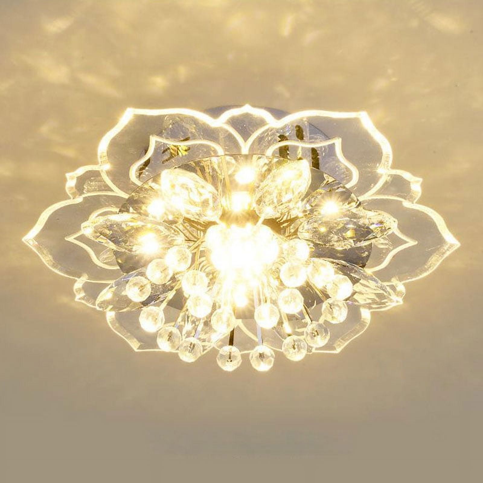 20cm 9W Modern Crystal LED Ceiling Light Fixture Hallway Pendant Lamp Chandelier