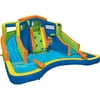 Banzai Inflatable Adventure Club Dual Slide and Kiddie Pool Backyard Water Park