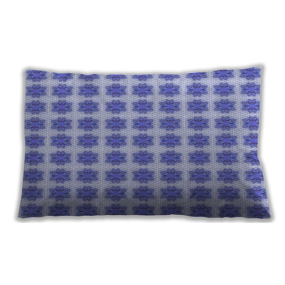 Ahgly Company Patterned Indoor Rectangular Blue Angel Blue Lumbar Throw Pillow, 13 inch by 19 inch