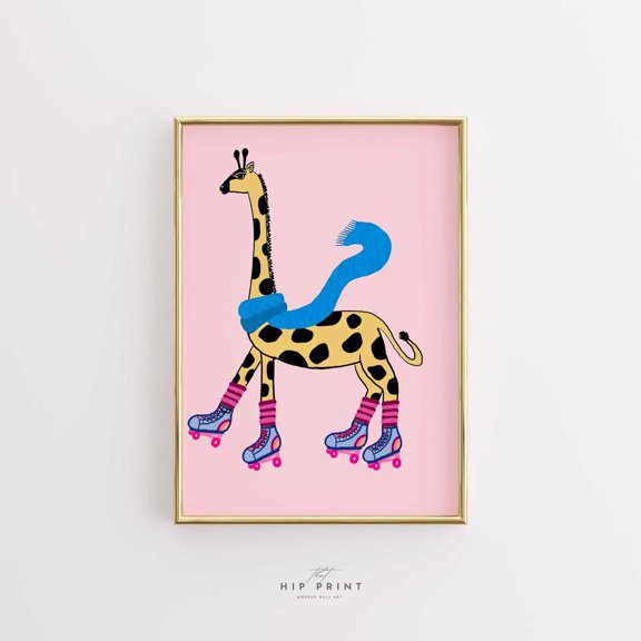 Maximalist Wall Art, Eclectic Wall Art, Feminist Wall Decor, Colorful Poster, Trendy Tiger, . Wall Art, Modern Wall Decor, 8x12 UNFRAMED