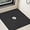 Black, variant on Shower Mat Non Slip,32 x 32 Inch Extra Large Square Shower Mat with Drain Hole in Middle,Soft Loofah Bath Mat Shower Stall Bathtub Mat for Inside Shower Bathroom,Without Suction Cups (White)