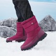 thumbnail image 2 of Yindaity Snow Boots For Women Black Boots Women Shoes Women Boots for Outdoor Travel Holiday(Red,6.5), 2 of 6