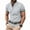 Gray, variant on CaComMARK PI Mens Shirts Casual Stylish Button Down Short Sleeve Shirt Summer Vacation Shirts Loose Athletic Pullover Tee Black 8(L)