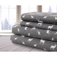 thumbnail image 3 of Safdie & Co. Ensemble de Draps 3PC Lit Simple Cerf Gris, 3 of 3
